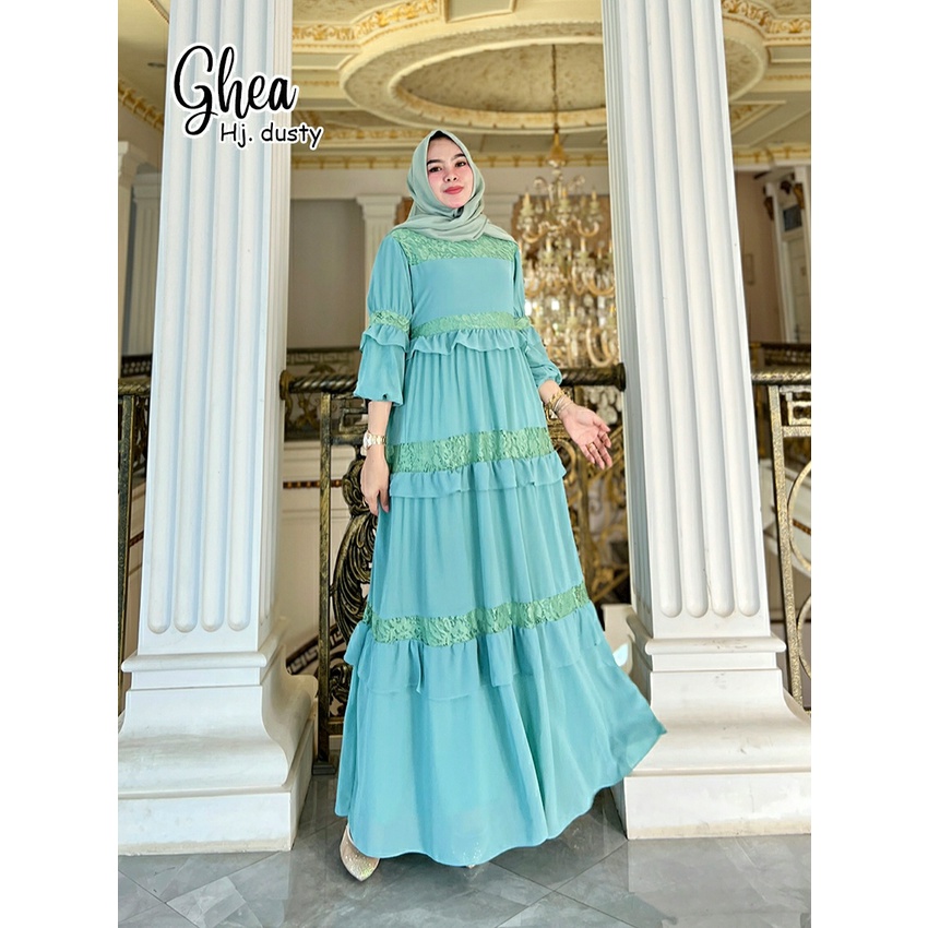 GAMIS PESTA KONDANGAN GHEA DRESS BRUKAT