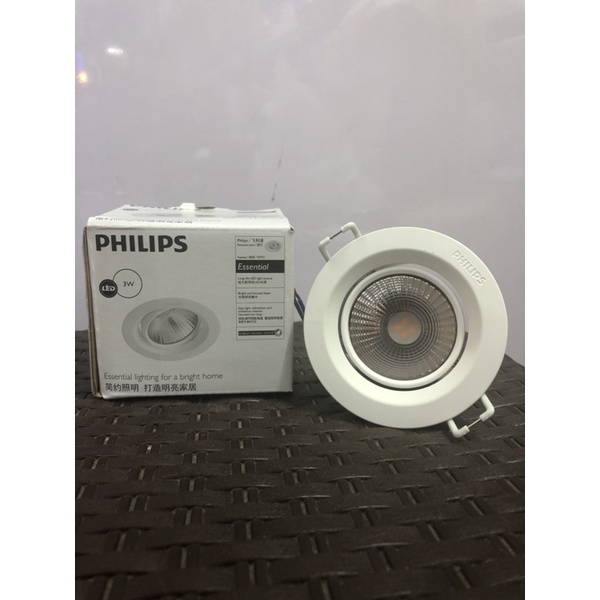 spotlight Lampu led downlight sorot philips 3W Warm white kyanite 3Watt