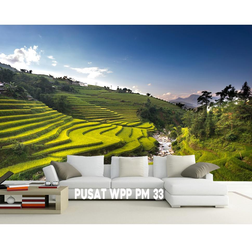 Stiker Dinding Pemandangan Alam Cek Bahan Bangunan