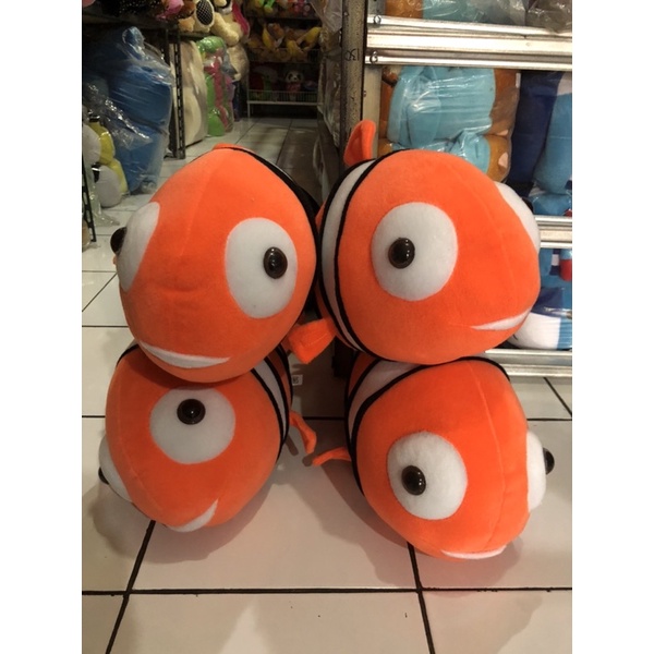 Boneka Nemo Ikan Lucu Size Large Ekor Goyang Label SNI