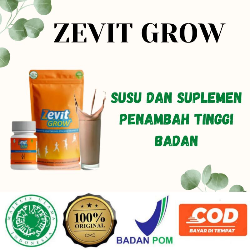 [COD] ZEVIT GROW | SUPLEMEN DAN SUSU PENINGGI BADAN TERAMPUH
