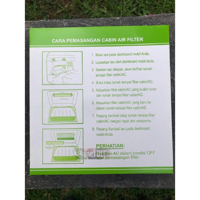 CABIN AIR FILTER / SARINGAN UDARA AC HONDA NEW CITY TAHUN 2009 KEATAS