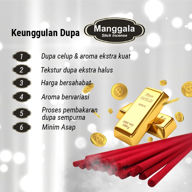 Dupa/Hio Wangi Business Manggala Stick Merah 32cm ± 780 Stick / 800gr