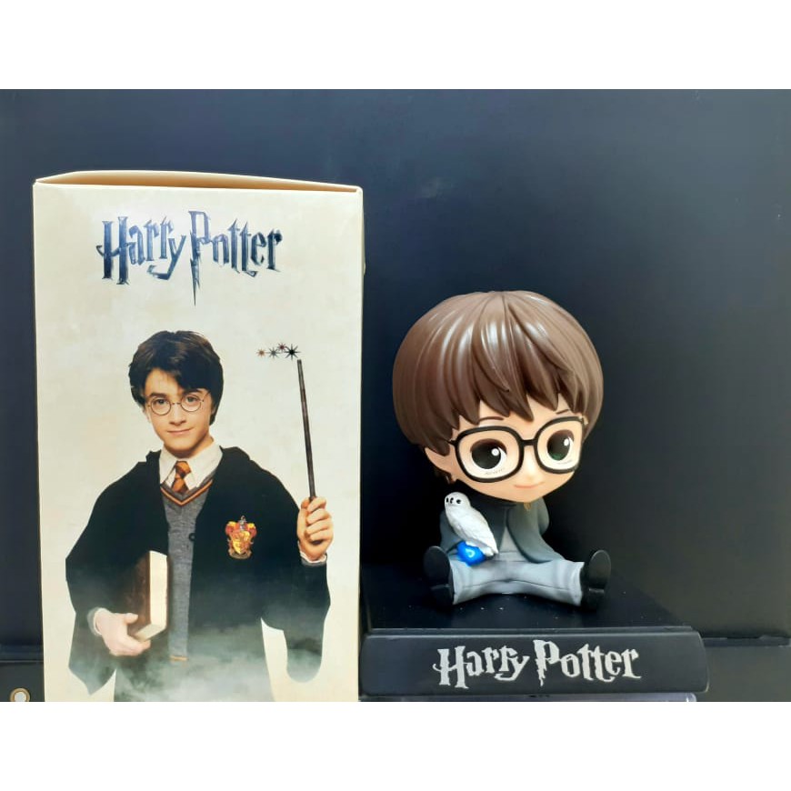 Pajangan Dashboard Mobil Figure Harry Potter Hermione Ron Bobble head