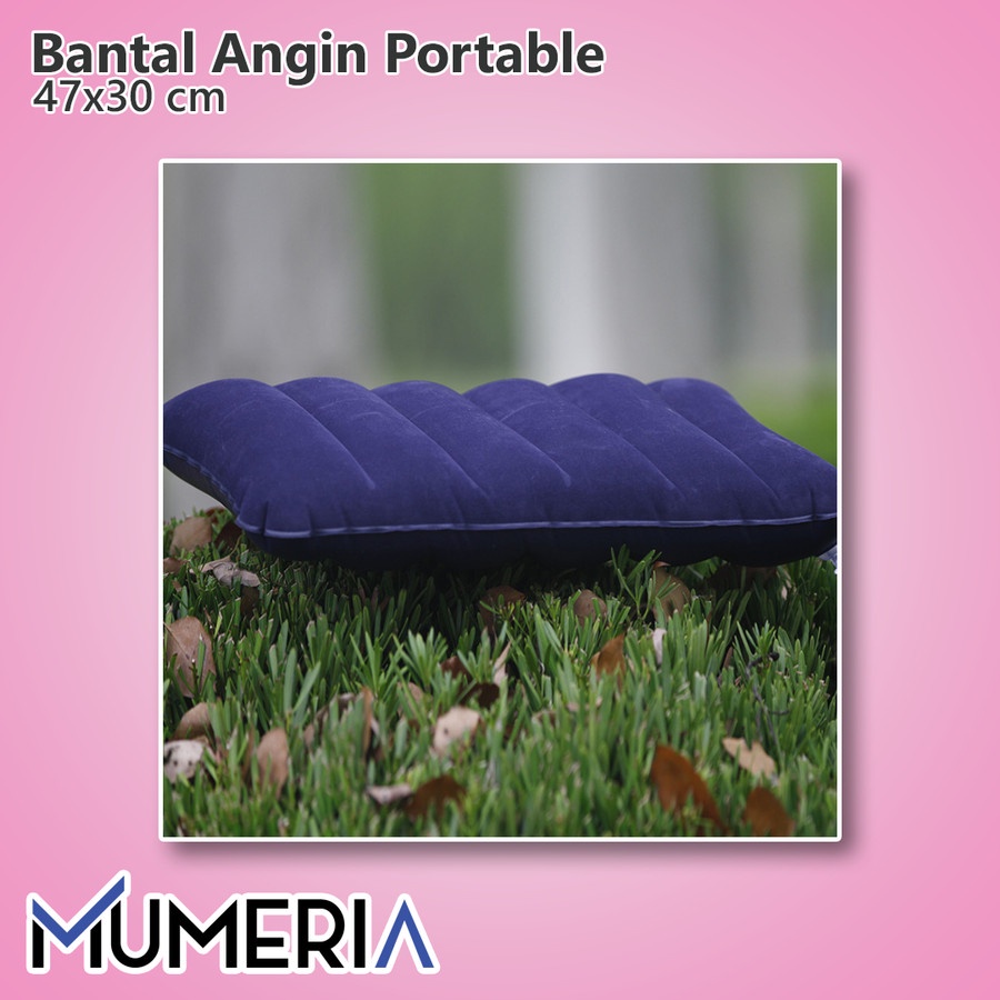 Bantal Angin Travel Ukuran Besar - Bantal Tiup Portable - Inflatable Pillow for Traveling Office Camping