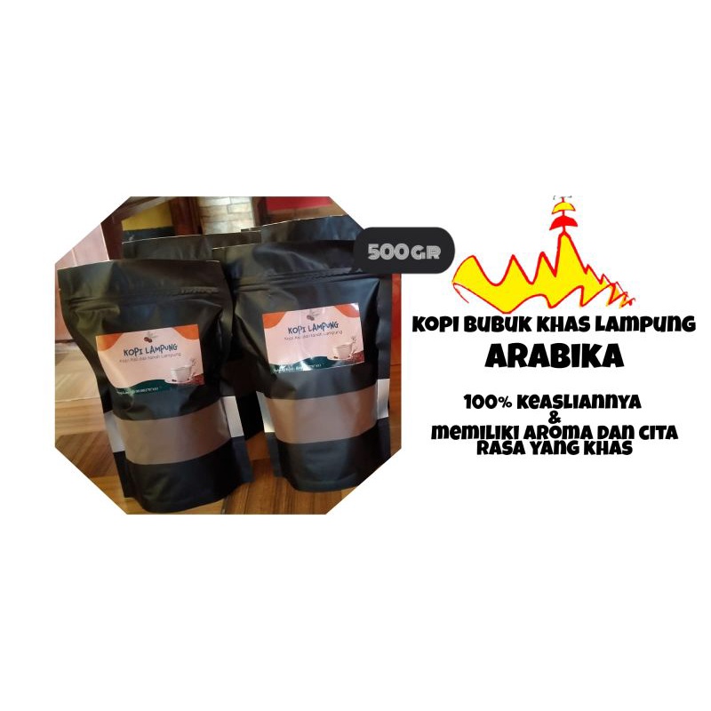 

kopi bubuk khas Lampung||ARABIKA||100%keaslianya||500gr