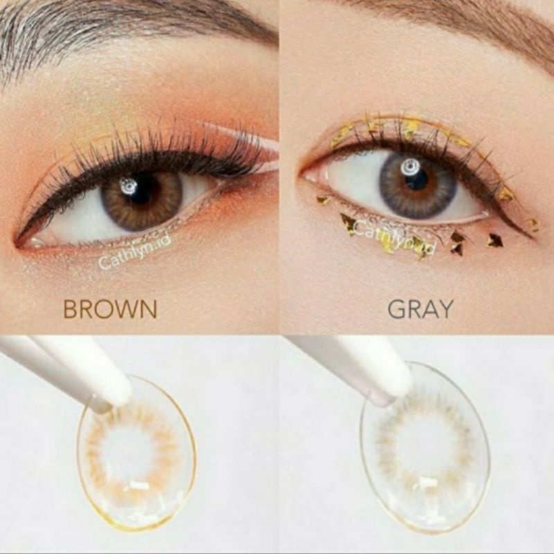 SOFTLENS ORIGINAL PRINCESS SPANISH BROWN GREY GRAY NORMAL MINUS