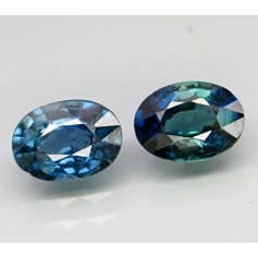 Match Pair Oval 6.5x5mm 1.88tcw Natural Unheated Blue Sapphire YZ698