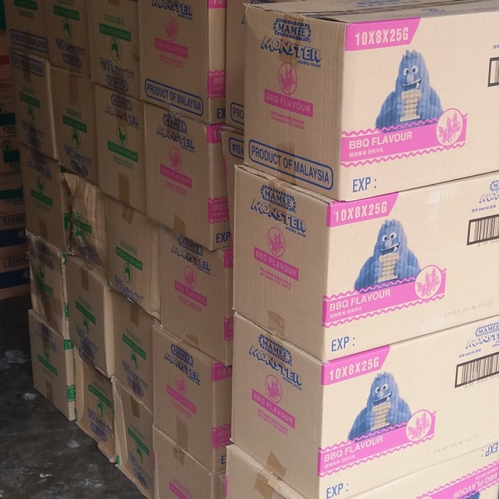 

504Oekho Mamee Monster Chicken Barbeque Snack Noodle - Bbq 6J477iyfi