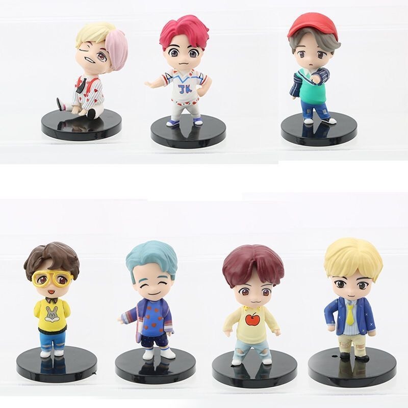 House of BTS Pop-up Mini Figure Action Figure Dekorasi Kue Kado Anak Ulang Tahun V JUNGKOOK JIMIN SUGA