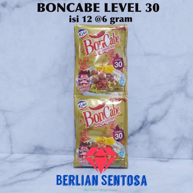 

boncabe level 30 sachet bubuk cabe isi 12