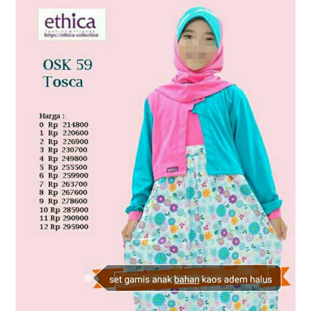 Gamis anak Ethica SALE MURAH BRANDED ORIGINAL