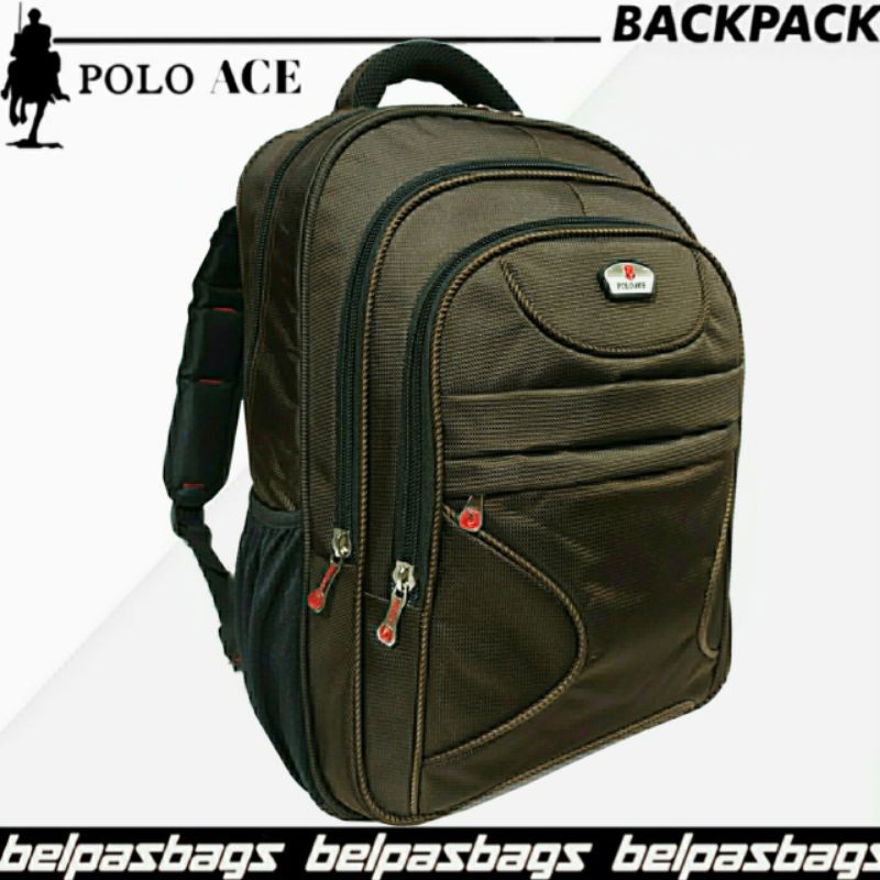 Tas ransel laptop polo Ace jumbo travel traveling