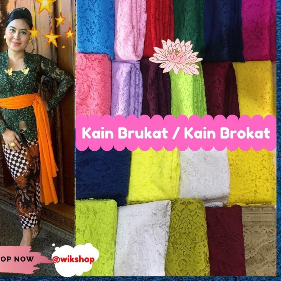 ➪ KAIN BROKAT SEMI PRANCIS BRUKAT LACE CORD BROKAT CORD KEBAYA BRUKAT SEMI ITALY SEMI FRANCE ♂