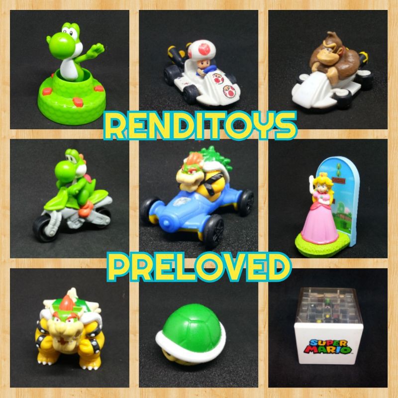 RENDITOYS Happy Meal Mario 2019 Action Figure Mario Bross 2018 MCD Termurah | MAINAN HAPPY MEA