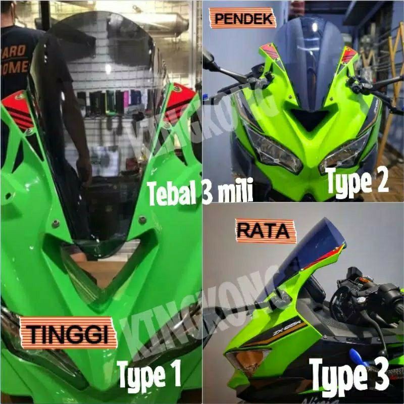 Visor ZX25R Windshield ZX25R Kawasaki ZX25R