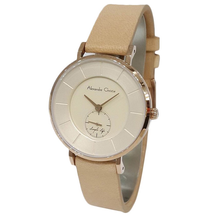 ALEXANDRE CHRISTIE WATCH AC 8484 PRIA ROSEGOLD SCOND DETIK BAWAH ORI