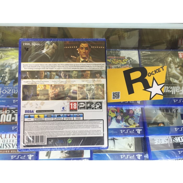 PS4 YAKUZA 0 ZERO REG 2