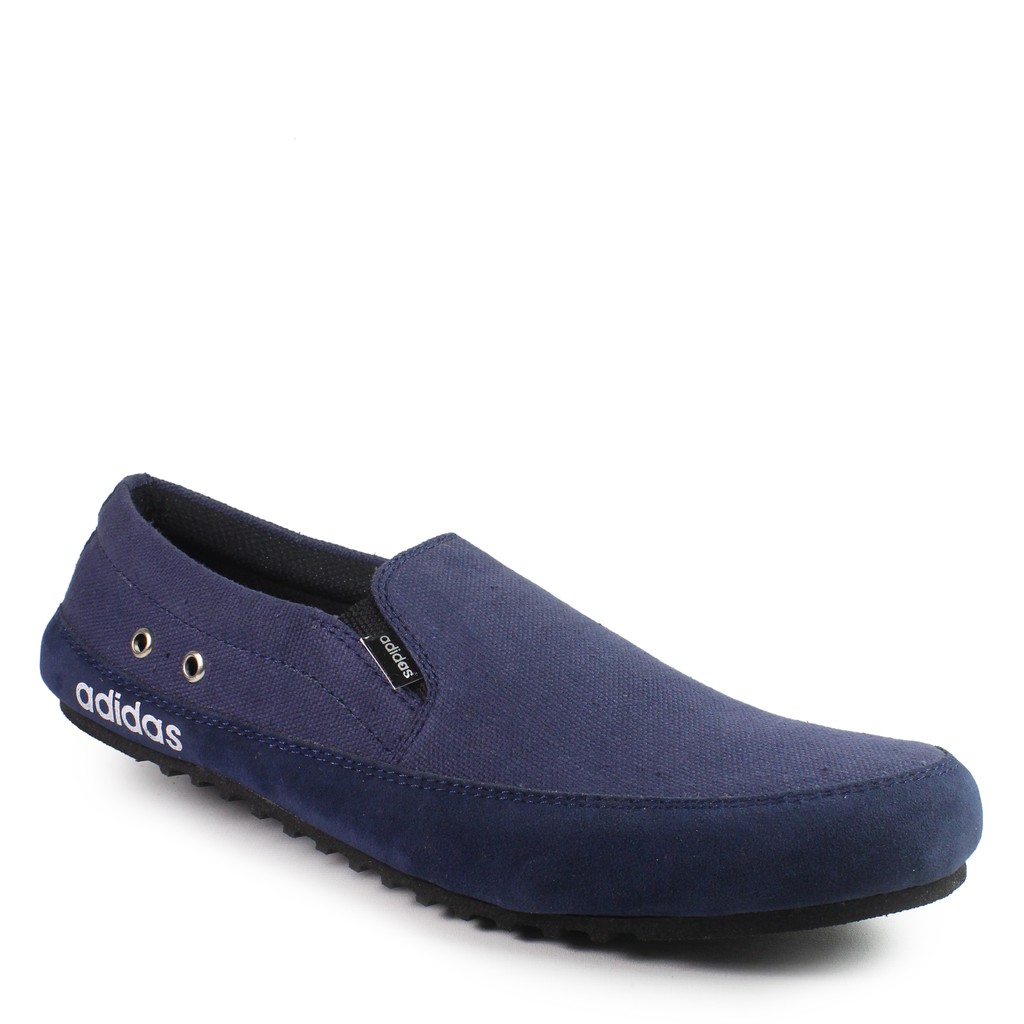 SM88 - TERBARU Sepatu Pria Adidas Master Navy Selop Kasual Santai Slip on Laki Keren Spatu Murah