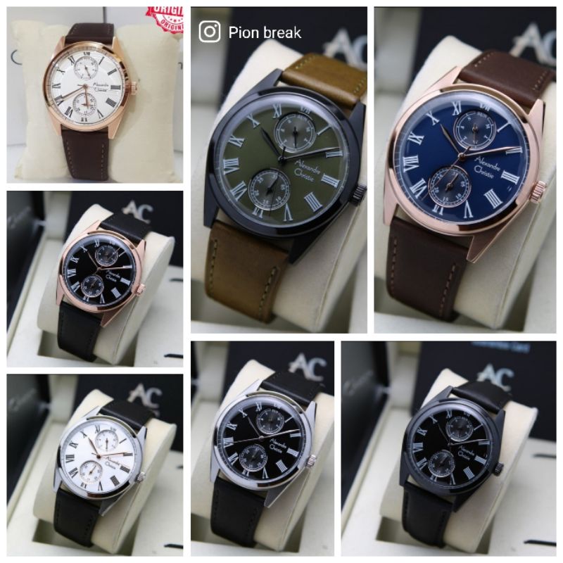 JAM TANGAN PRIA ALEXANDRE CHRISTIE KULIT AC 6578 | AC6578 ORIGINAL