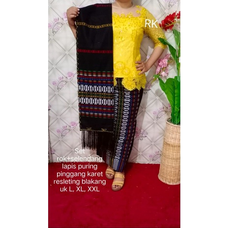 Rok dan Selendang Corak Pucca Bintik-1