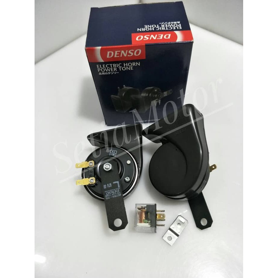 Klakson Denso Keong Original Japan - Paket Relay - Kabel - Variasi Motor