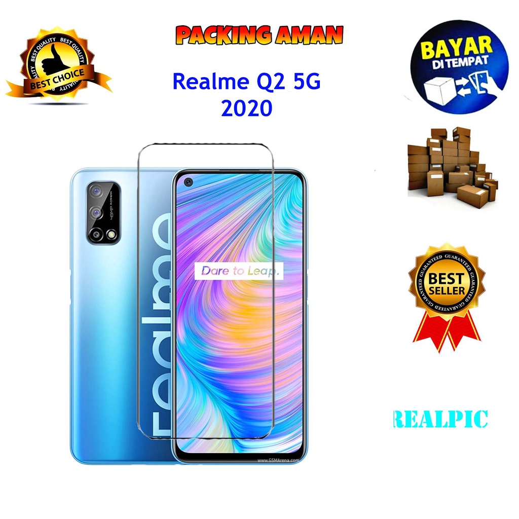 Tempered Glass Realme Q2 5G 2020 Screen Protector Anti Gores