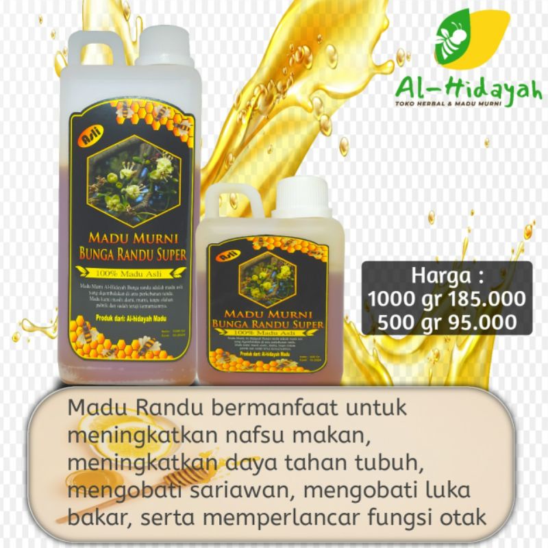 

Madu randu super Madu manis asli Madu murni Alhidayah madu Madu untuk anak Madu murah