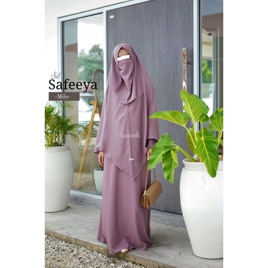 Set Gamis Muslimah SAFEEYA SET Original Khizanah Sunnah