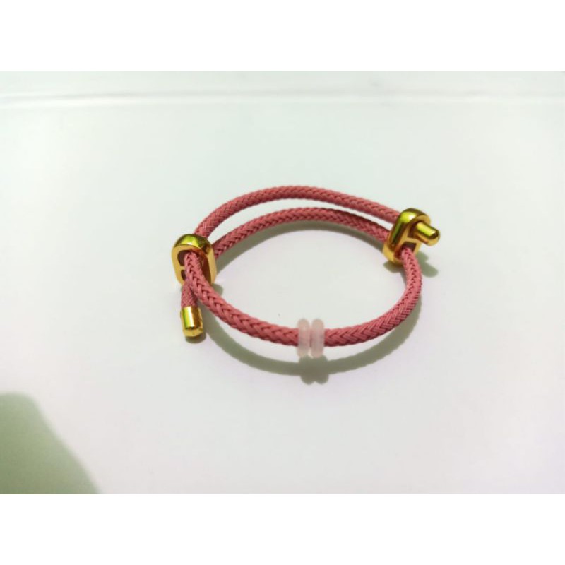 Tali Karet Gelang Kecil Polos Hitam Pria