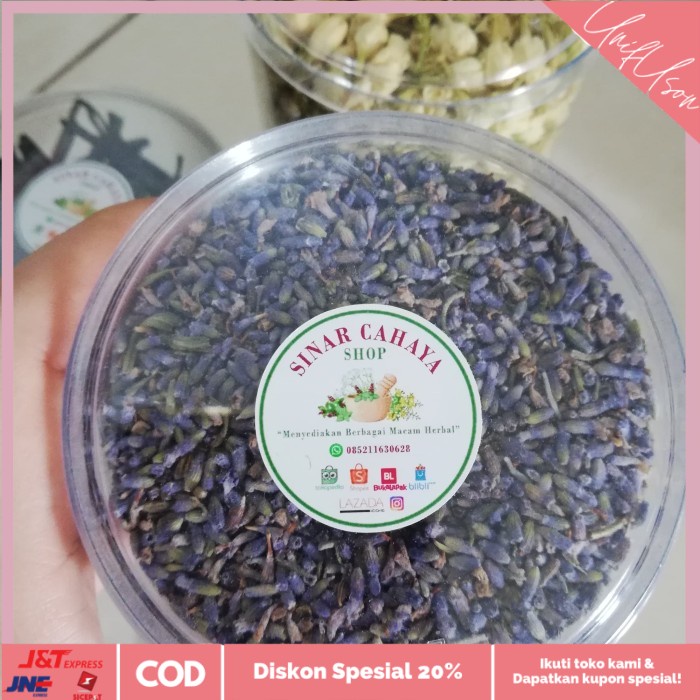 

⭐COD⭐ teh bunga Lavender 100 gram