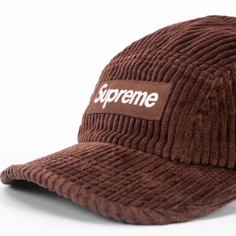 Supreme Corduroy Camp Cap Brown SS22