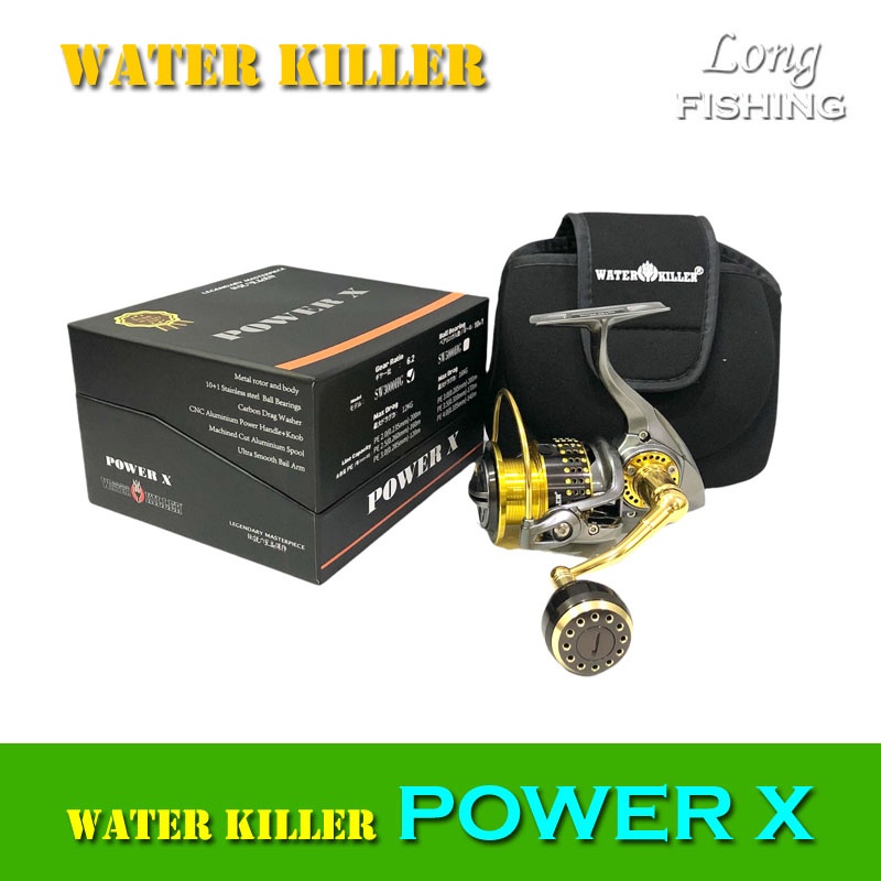 SALE Reel Pancing SW WATER KILLER POWER X SW 3000HG SW5000HG Max Drag 16Kg Reel Power Handle Saltwat