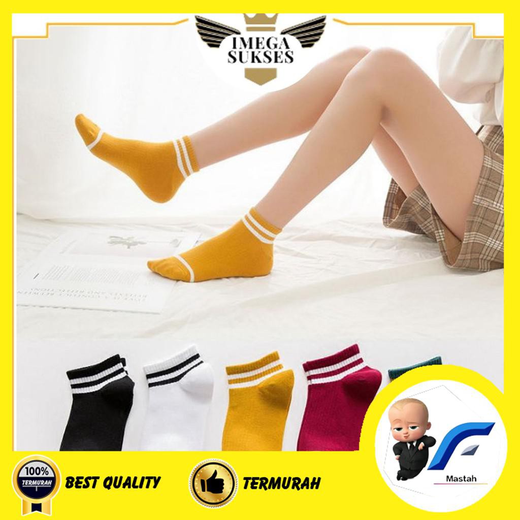 ~MSTH~ Kaos Kaki Pendek Motif 2 Garis Termurah / KAOS KAKI SEMATA KAKI /KAOS KAKI UNISEX