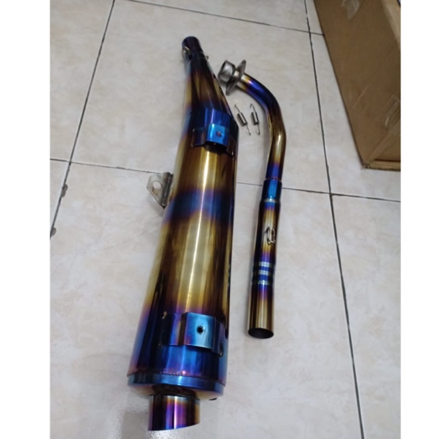 Knalpot Tsukigi Jupiter Z Blue Shopee Indonesia