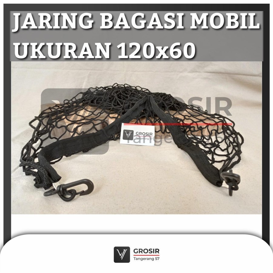 JARING BAGASI MOBIL / CARGO NET PENGAMAN BARANG BAGASI MOBIL