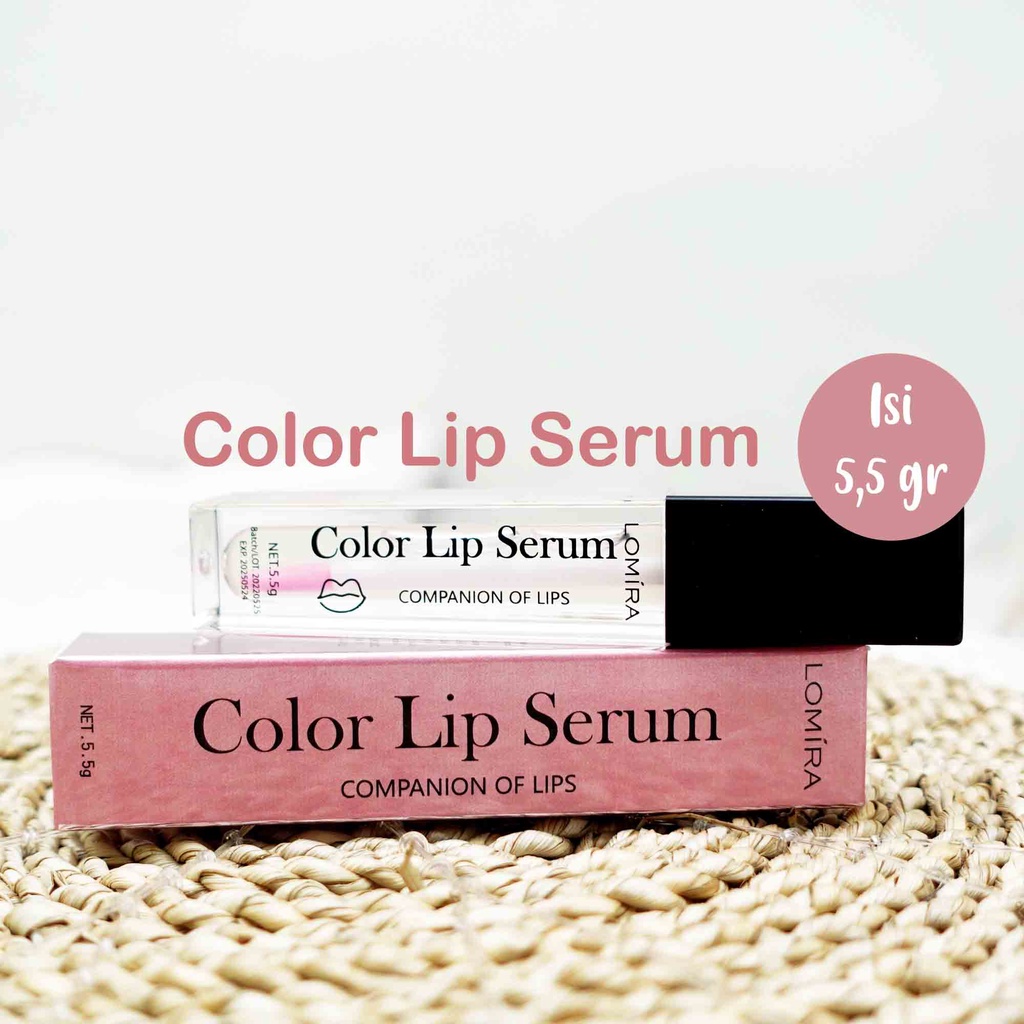 Lomira COlor LIp Serum Bibir Pelembab Bibir Warna Alami Lip Care BPOM