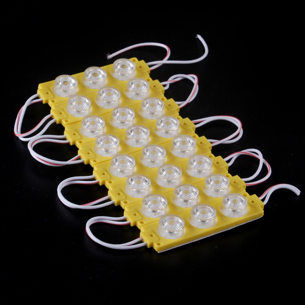 8PCS LAMPU LED MODUL 3MATA SMD DC 12VOLT DAN 24VOLT WATERPROOF 3 MATA 12V 24V Motor Mobil Neon Box