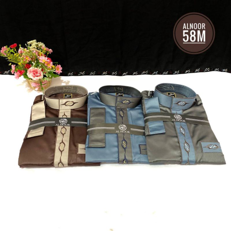 Jubah Al Noor Non Manset Kombinasi Size 58M