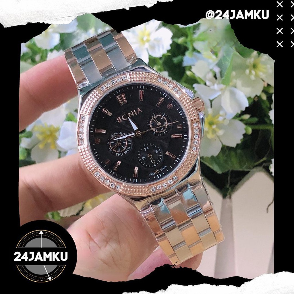 JAM TANGAN BONIA BNB10424 BLACK | BONIA Watch Original