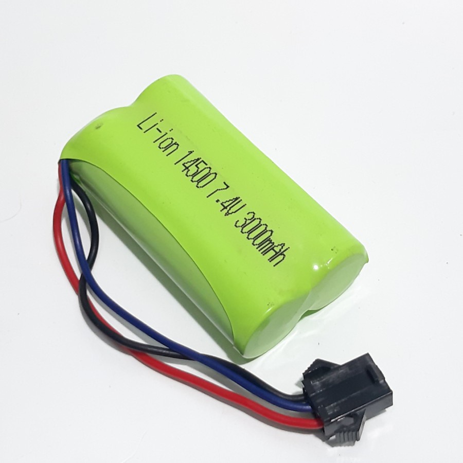 Baterai RC Li-ion 14500 RC 3pin Mobil 7.4V - 3000mAh