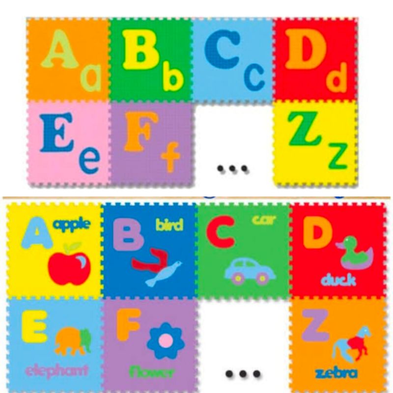 puzzle lantai foam playmat huruf abjad lengkap