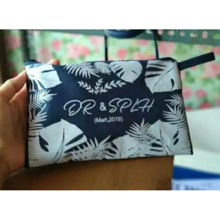 Souvenir Pouch Custom / Souvenir Pernikahan / Spunbound Custom / Souvenir Pouch / Pouch Murah