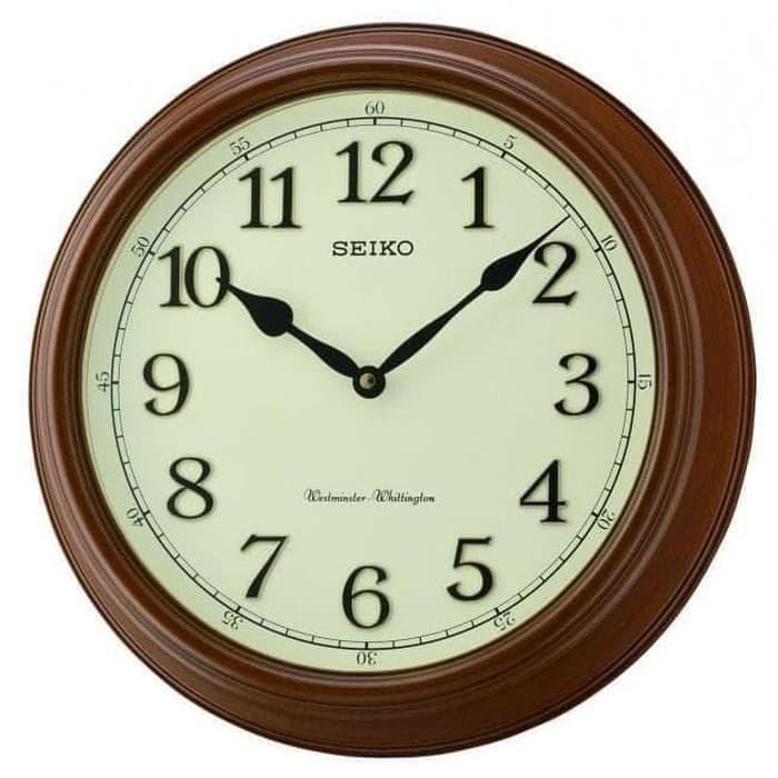 jam dinding seiko kayu dual chime