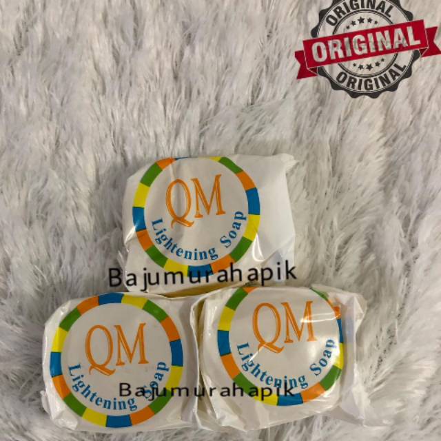 QM SOAP WHITENING/QM SOAP LIGHTENING/sabun pemutih qm soap/ sabun wajah qm soap/qm soap bpom