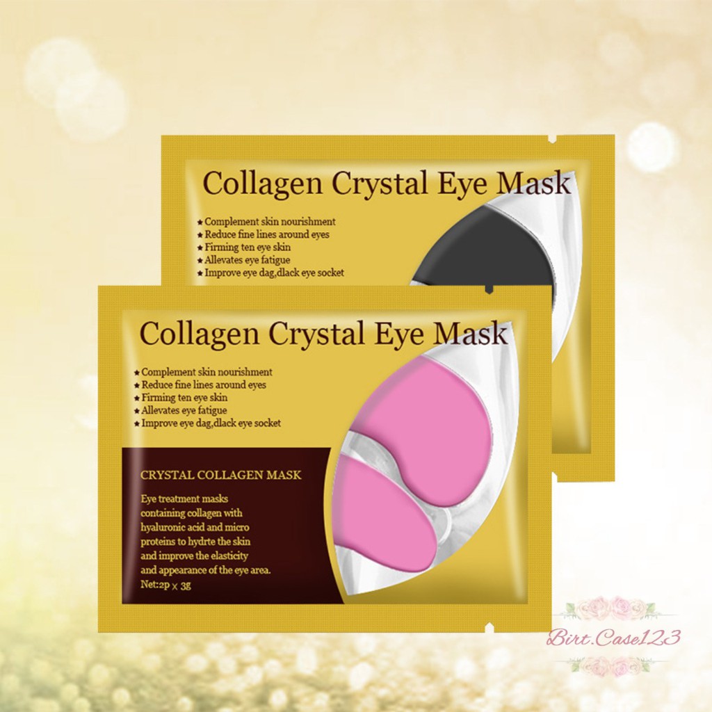 RT24 Masker Mata Crystal Collagen Gel Eye Mask gold Moisturizing Anti Aging penghilang kantung mata panda BC6002