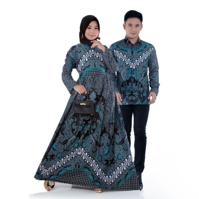 Maura Couple - Sania Ruffle Batik Couple ori Ndoro jowi DNT Garansi Termurah DIMENSI ABU