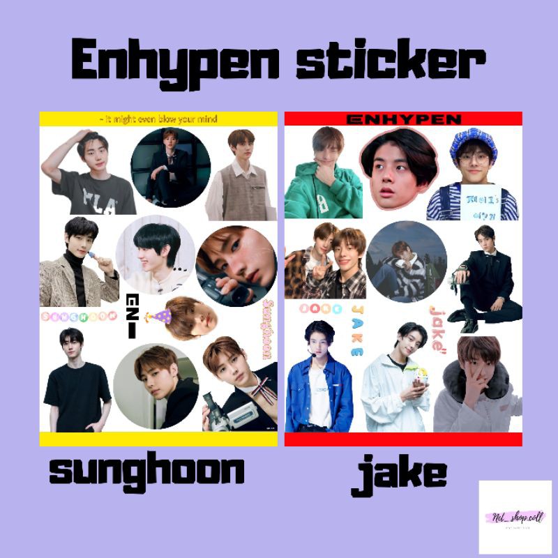 

STICKER KPOP ENHYPEN heeseung sunoo niki jungwon sunghoon jake jay