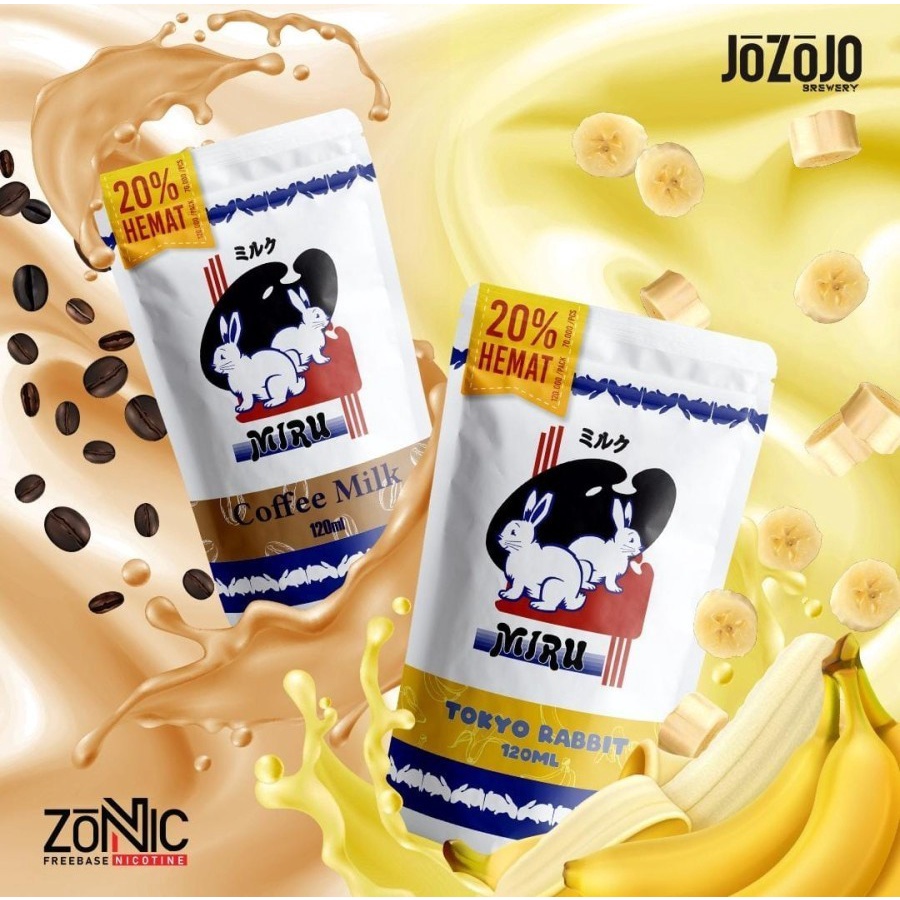 Miru Tokyo Rabbit 120ML / 2x60ML by Jozojo Brewery - Authentic