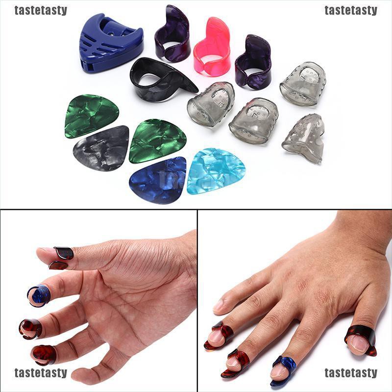 【TATY】Guitar Accessories Silicone Fingertip Protectors Guitar Finger Pick Plectrum